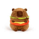 Duoai Capybara Plush Toy – 9 Inch Soft Stuffed Animal with Adorable Burger Backpack, Perfect Gift for Kids, Boys & Girls Duoai Plush