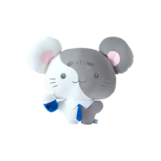 🐭 Duoai Original Mouse Plush Cushion – 19.6" Cozy Throw Pillow Toy in 4 Cute Outfits (Barista, Butler, Chef, Shirt) - Duoai Plush