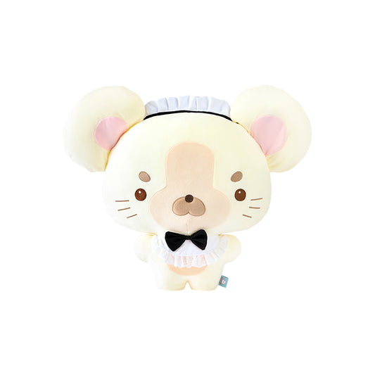🐭 Duoai Original Mouse Plush Cushion – 19.6" Cozy Throw Pillow Toy in 4 Cute Outfits (Barista, Butler, Chef, Shirt) - Duoai Plush