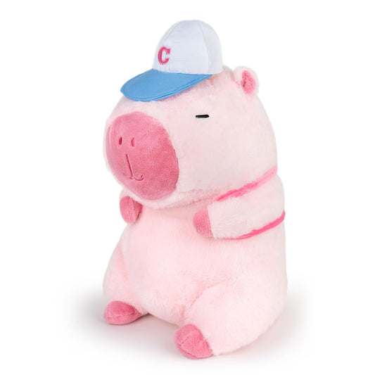 πΎ Duoai Cute Capybara Plush β 9" Pink Stuffed Animal with Removable Baseball Backpack - Duoai Plush