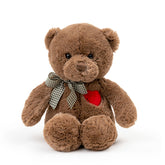 π§Έ Duoai Teddy Bear with Heart β 11.4" & 15" Cute Brown Plush Stuffed Animal, Soft Valentine Gift for Girlfriend, Boyfriend & Kids - Duoai Plush