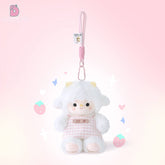 Duoai Angel Sheep Keychain Plush – 7.9" Cute Mini Hanging Lamb Toy for Desk, Study & Gift, Original Blue & Pink Sheep Plush Duoai Plush