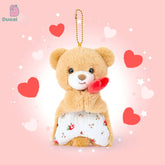 Duoai Original AiYi Bear Plush Pendant – Couple Love Hand Puppet, Stress Relief Gift for Valentine's Day