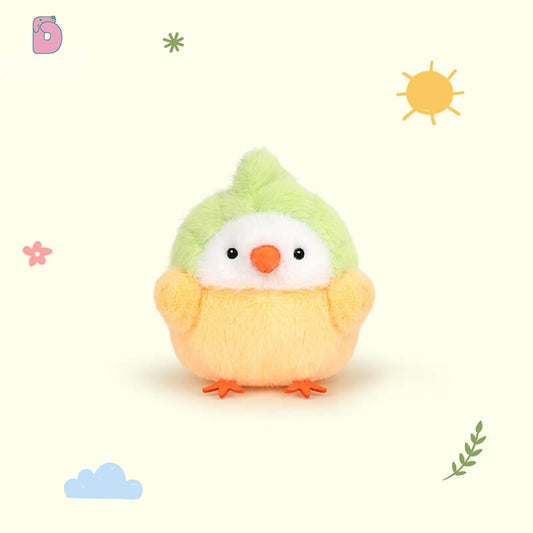 Duoai Original Cute Chick Plush Keychain β 3.9" Mini Backpack Charm, Creative Chicken Bag Pendant & Gift for Girls