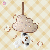 Duoai Wind Chime Plush Keychain – Interactive Musical Animal Plush Charm (Dog, Seal, Panda, Bunny, Dinosaur) Cute Bag Charm Gift