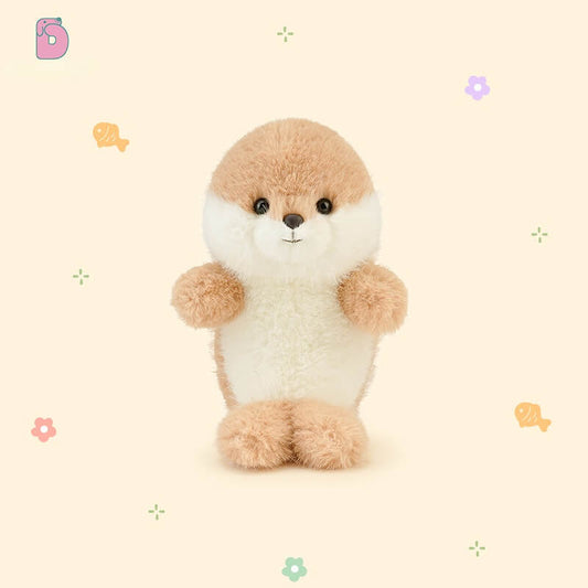 Duoai Puff Plush Series β Seal, Penguin, Otter & Turtle in Gift Box (5.9") Duoai Plush