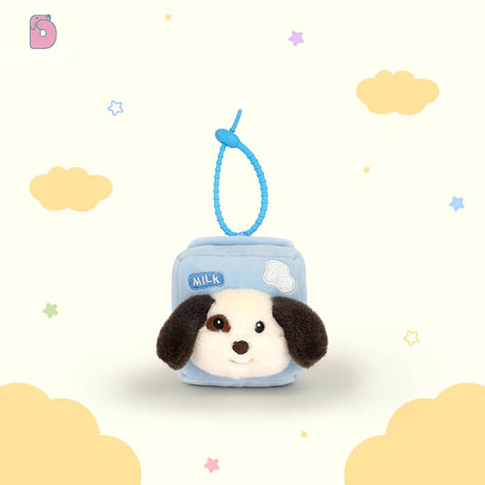 Duoai Dalmatian Plush Keychain β Burger, Fries & Milkshake Charms (4.7") Duoai Plush