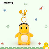 NaiLong Plush Keychain with Squeak – 13cm / 5.1in Sunglasses Dragon, Cute Car Key Fob & Backpack Charm Duoai Plush