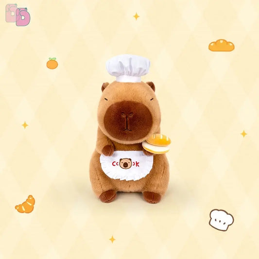 Duoai Capybara Plush – Sitting Bread Chef Edition | Original Soft Toy Gift Duoai Plush
