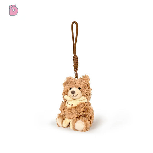 Duoai Birthday Hat Plush Keychain – Bear & Bunny 4.7" Duoai Plush
