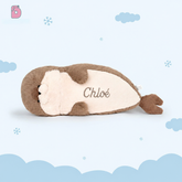 Personalized Giant Seal Plush β Custom Name Embroidered Hug Pillow