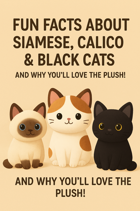 Duoai's New Cat Plushies — Fun Facts About Siamese, Calico &amp; Black Cats (and Why You’ll Love the Plush!)