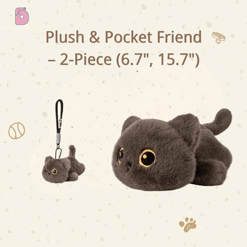 Duoai Original Cat Plush – Black, Calico & Siamese Gifts