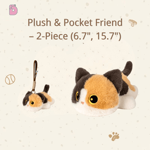 Duoai Original Cat Plush – Black, Calico & Siamese Gifts