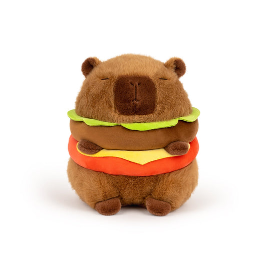 Duoai Capybara Plush Toy – 9 Inch Soft Stuffed Animal with Adorable Burger Backpack, Perfect Gift for Kids, Boys & Girls Duoai Plush