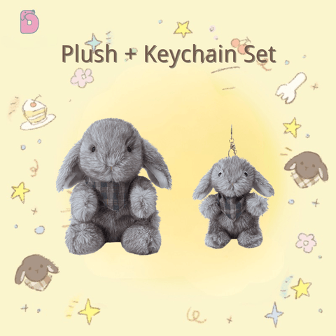 Duoai Original Mituer Bunny Plush Toy – Cute Healing Rabbit Doll & Plush Keychain Gift for Kids and Adults