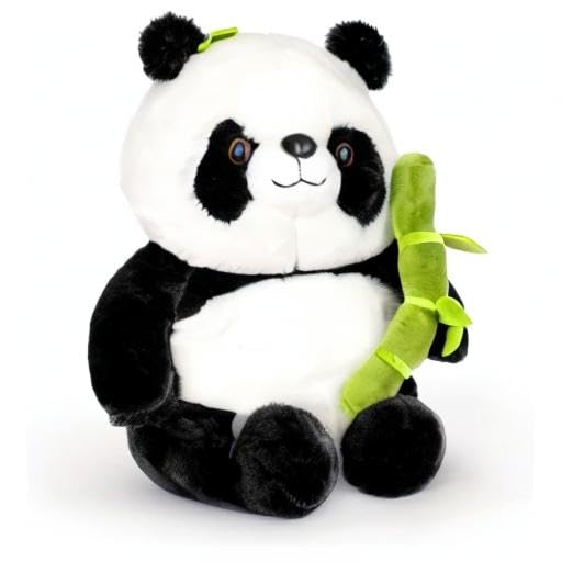 🐼 Duoai Panda Plush – 9"/13.7" Black & White Stuffed Animal Toy Duoai Plush