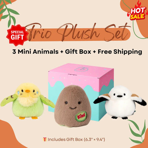 Duoai 3-Piece Bird Plush Gift Set – Mini Cute Birds in Gift Box ($29.99 Bundle) Duoai Plush