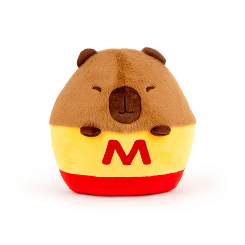 Duoai Capybara Plush Pillow – 13.8 Inch Soft Stuffed Animal with French Fries Backpack, Cute Plush Toy for Kids, Boys & Girls, Perfect Birthday Gift Duoai Plush