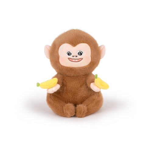 Duoai Cute Monkey Plush – 10.5" Soft Stuffed Animal with Banana for Kids - Duoai Plush