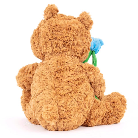 💙 Blue Rose Teddy Bear – 11" Stuffed Plush Gift for Her, Mom & Girls | Cute Romantic Decor Duoai Plush