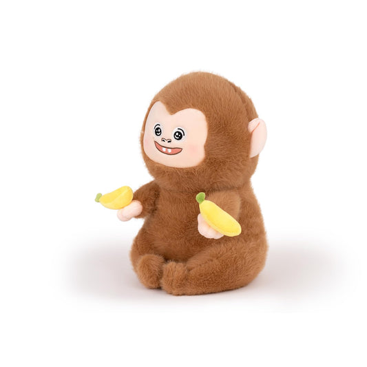 Duoai Cute Monkey Plush – 10.5" Soft Stuffed Animal with Banana for Kids - Duoai Plush