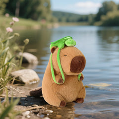 🐾 Duoai Capybara Plush – 9" & 13" Kawaii Soft Stuffed Animal with Turtle Backpack | Perfect Gift for Kids, Boys, Girls & Adults - Duoai Plush