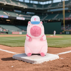 🐾 Duoai Cute Capybara Plush – 9" Pink Stuffed Animal with Removable Baseball Backpack - Duoai Plush
