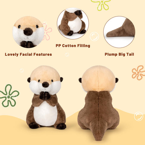 🦦 Duoai Otter Plush – 9.8"/15.7" Sea Otter Stuffed Animal in 2 Sizes of Cuteness! - Duoai Plush