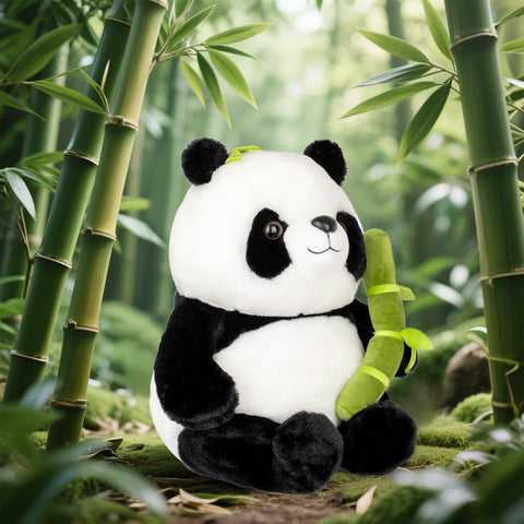 🐼 Duoai Panda Plush – 9"/13.7" Black & White Stuffed Animal Toy Duoai Plush