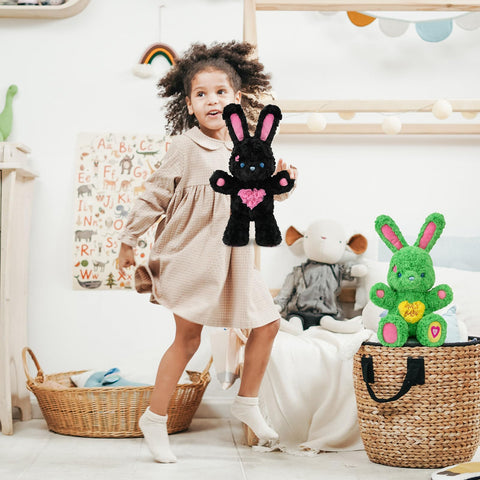 Duoai 11.8'' Green Bunny Plush – Soft Candy Rabbit Stuffed Animal Toy Gift for Kids Room Decor - Duoai Plush