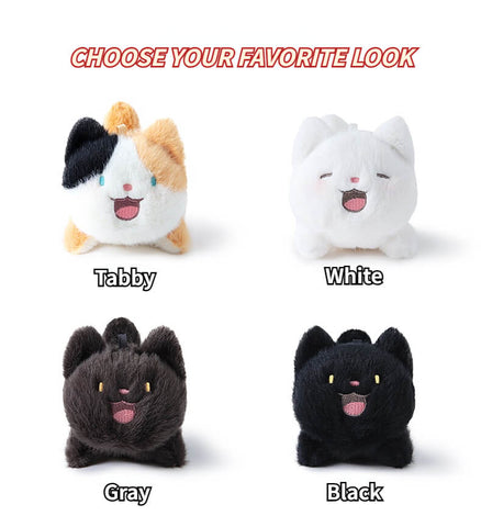 Duoai Mini Cat Plush Charm – Original Design Cat Keychain for Bags & Backpacks Duoai Plush
