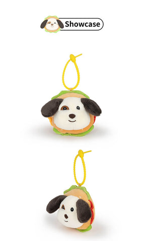 Duoai Dalmatian Plush Keychain – Burger, Fries & Milkshake Charms (4.7") Duoai Plush