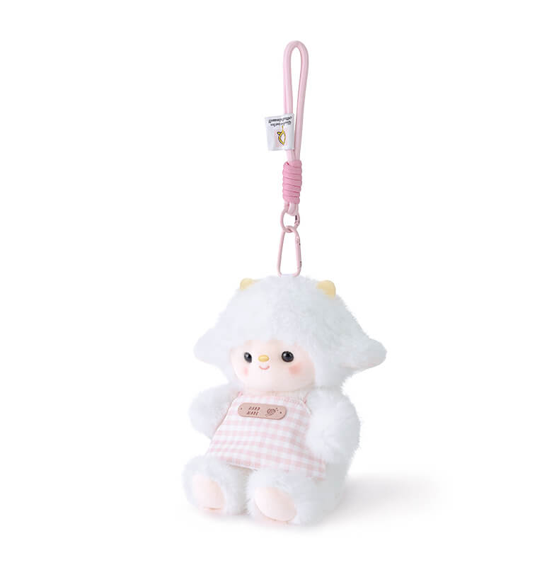 Duoai Angel Sheep Keychain Plush – 7.9" Cute Mini Hanging Lamb Toy for Desk, Study & Gift, Original Blue & Pink Sheep Plush Duoai Plush