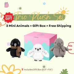 Duoai GreyBird Plush Set – Choose 3 for $29.99 | Fun, Weird, Adorably Grumpy Duoai Plush