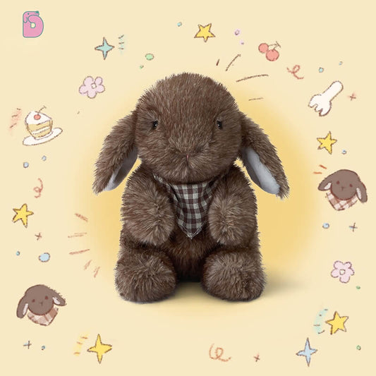 Duoai Original Mituer Bunny Plush Toy – Cute Healing Rabbit Doll & Plush Keychain Gift for Kids and Adults