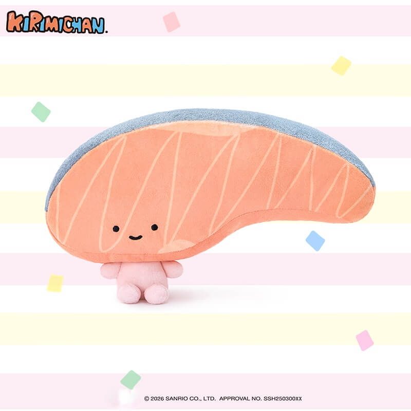 Duoai Official Kirimichan Plush – Kawaii Salmon Plush Toy, Cute Gift for Friends