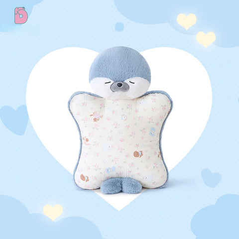 🐬 Duoai Bebe Seal Hug Pillow – 22" Soft Plush Seal for Cuddling, Sleeping & Cozy Comfort, Blue / White / Brown
