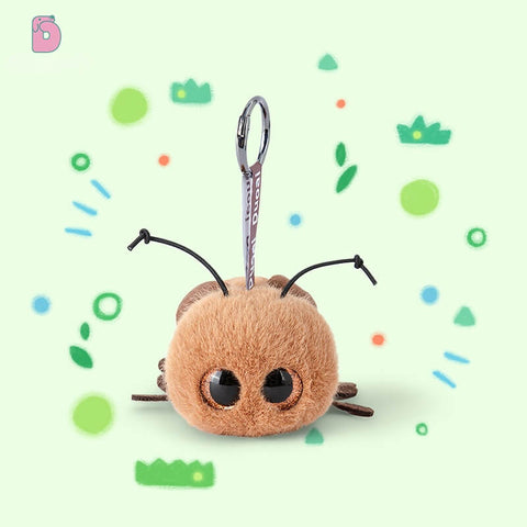 Duoai BUG GARDEN SERIES Funny Insect Plush Keychain (10cm/3.9") – Mosquito, Bee, Spider & More