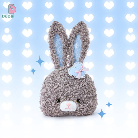 Duoai Original Curly Bunny Plush Backpack – Kawaii Bunny Crossbody Bag Cute Gift Collection