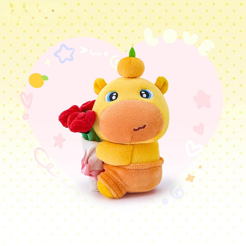 Duoai  x Capybara Lulu Flower Bouquet Keychain – Cute Bag Charm Kawaii Gift Collection