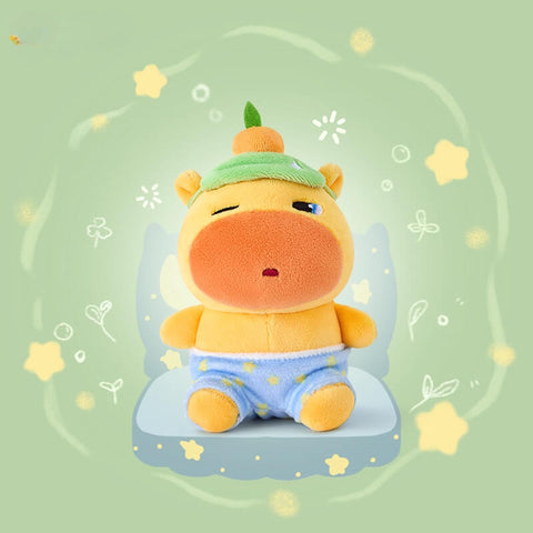Duoai x Capybara Lulu Sleepy Keychain – Cute Capybara Bag Charm Kawaii Gift Collection