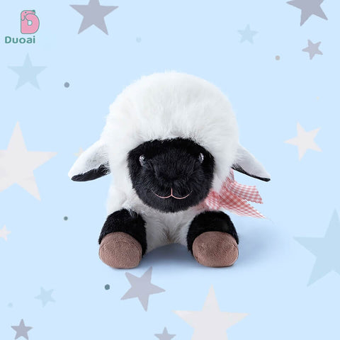 Duoai Original Lying Lamb Plush Toy – Realistic Sheep Stuffed Animal Soft Cozy Gift