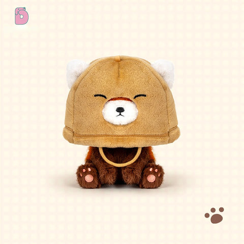 Duoai Red Panda Plush – 4.7" Desk Buddy with Cute Hoodie (Strawberry, Ghost, Apple & Paper Bag Duoai Plush