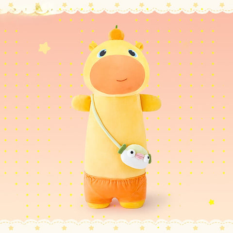 Duoai x Capybara Lulu Pufferfish Plush Hug Pillow – Cute companion toy Stuffed Animal Cuddle Cushion