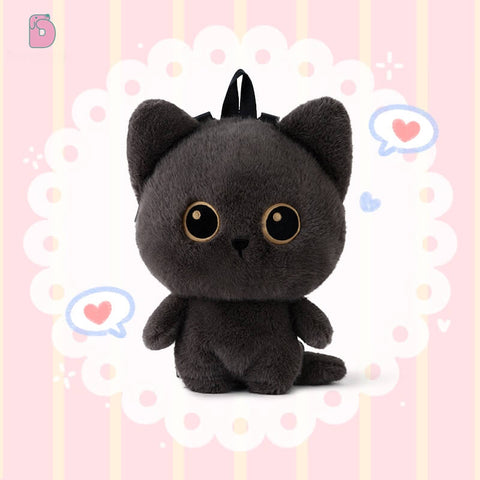 Duoai Original Cat Plush Backpack – 50cm (19.7") Cute Stuffed Animal Shoulder Bag, Realistic Cat Toy Backpack Gift for Girls Duoai Plush