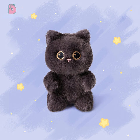 Duoai Original Cat Hand Puppet – 15cm / 5.9" Plush Companion Toy with Scent Sachet (Black, Gray, Siamese, Calico) Duoai Plush