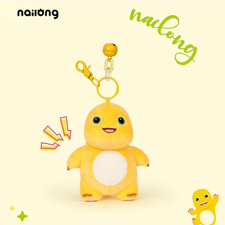 Duoai NAILONG – Baby Dino Plush in 5 Sizes + Free Keychain with 24" Duoai Plush