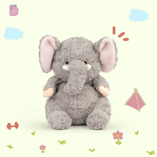 🐘 Duoai Lazy Elephant Plush – 9" / 13.8" Cuddly Original Stuffed Toy Duoai Plush