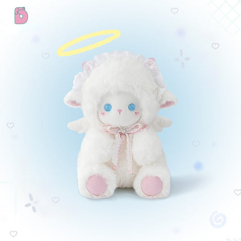 Duoai Angel Lamb Plush – Pink & Blue Sheep Toy, Soft Bedtime Plush 20cm (7.9") / 30cm (11.8") / 40cm (15.7") Duoai Plush